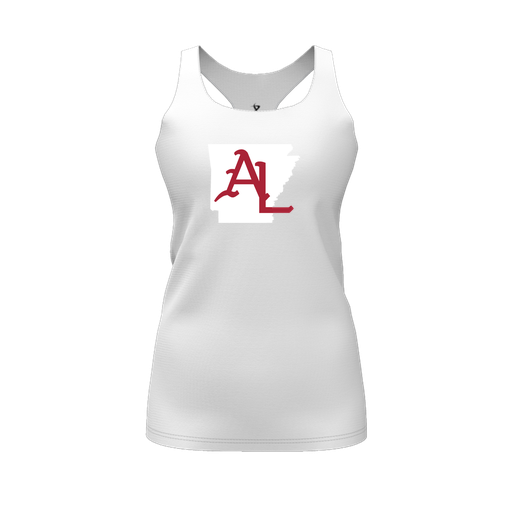 [FT0TRBWH-FYS-LOGO2] Decker Racerback Tank Top (Female Youth S, White, Logo 2)