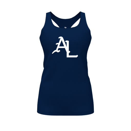 [FT0TRBNV-FYS-LOGO1] Decker Racerback Tank Top (Female Youth S, Navy, Logo 1)