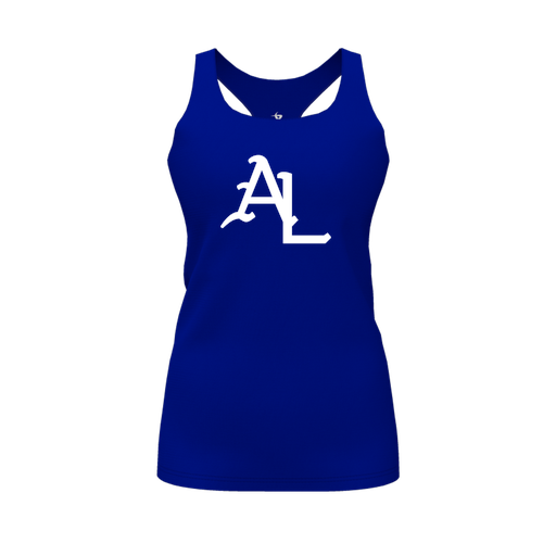 [FT0TRBRY-FYS-LOGO1] Decker Racerback Tank Top (Female Youth S, Royal, Logo 1)