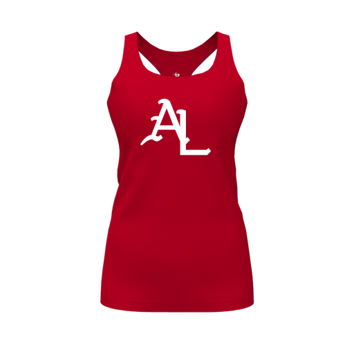 [FT0TRBRD-FYS-LOGO1] Decker Racerback Tank Top (Female Youth S, Red, Logo 1)