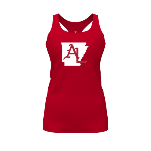 [FT0TRBRD-FYS-LOGO2] Decker Racerback Tank Top (Female Youth S, Red, Logo 2)