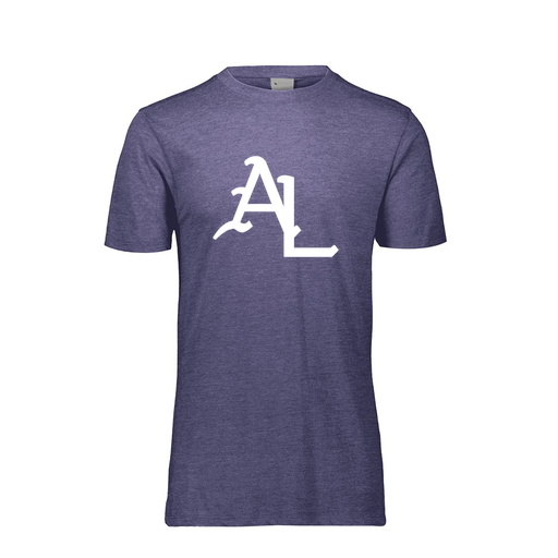 [FTSCUBNV-YS-LOGO1] Decker Youth Tri-Blend T-Shirt - Short Sleeve (Youth S, Navy, Logo 1)