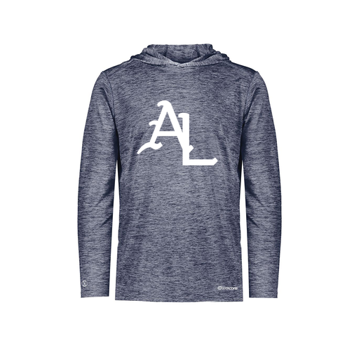 [FOLHCGNV-AS-LOGO1] Decker Men's Charge Hoodie (Adult S, Navy, Logo 1)