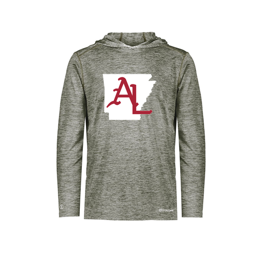 [FOLHCGGY-AS-LOGO2] Decker Men's Charge Hoodie (Adult S, Gray, Logo 2)