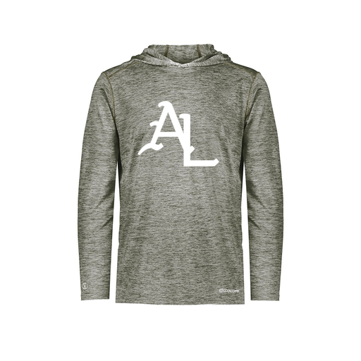 [FOLHCGGY-YS-LOGO1] Decker Youth Charge Hoodie (Youth S, Gray, Logo 1)
