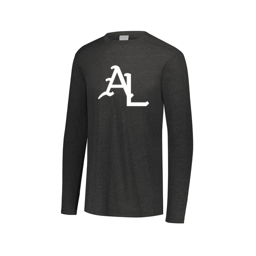 [FTLCUBBK-AXS-LOGO1] Decker Men's Tri-Blend T-Shirt - Long Sleeve (Adult XS, Black, Logo 1)