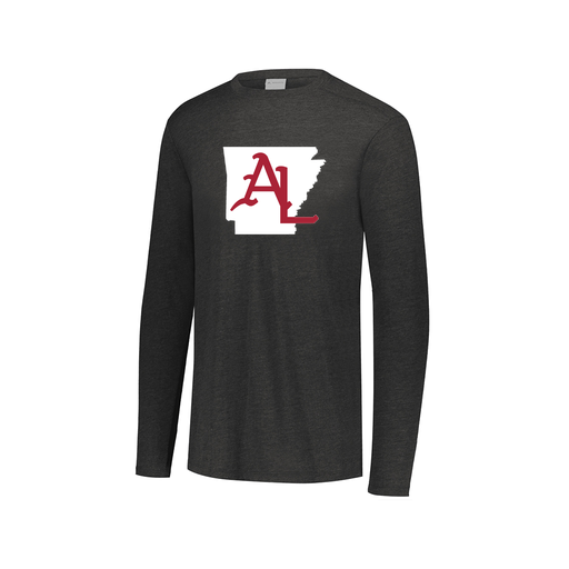 [FTLCUBBK-AXS-LOGO2] Decker Men's Tri-Blend T-Shirt - Long Sleeve (Adult XS, Black, Logo 2)