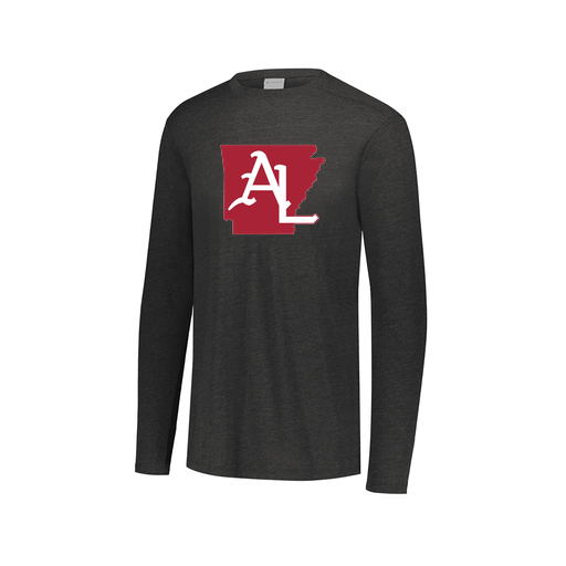 [FTLCUBBK-AXS-LOGO3] Decker Men's Tri-Blend T-Shirt - Long Sleeve (Adult XS, Black, Logo 3)