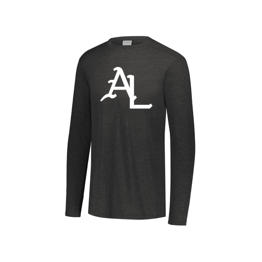 [FTLCUBBK-YS-LOGO1] Decker Youth Tri-Blend T-Shirt - Long Sleeve (Youth S, Black, Logo 1)