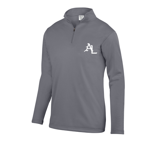 [FOLQFFGY-YS-LOGO1] Decker Youth FlexFleece 1/4 Zip (Youth S, Gray, Logo 1)