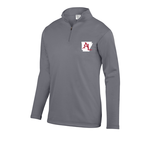 [FOLQFFGY-YS-LOGO2] Decker Youth FlexFleece 1/4 Zip (Youth S, Gray, Logo 2)