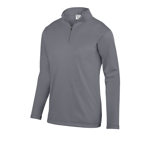 [FOLQFFGY-YS-LOGO5] Decker Youth FlexFleece 1/4 Zip (Youth S, Gray, Logo 5)