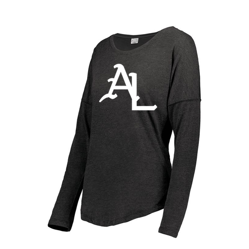 [FTLCUBBK-FAXS-LOGO1] Decker Women's Tri-Blend T-Shirt - Long Sleeve (Female Adult XS, Black, Logo 1)